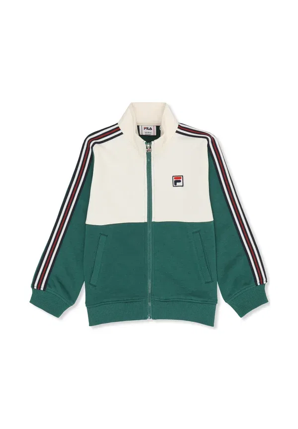 Толстовка Fila Montereggi Regular Heritage Tape Track Zip Up, цвет зелёный/белый
