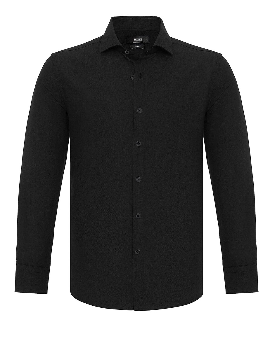 

Рубашка Slim Fit на пуговицах Antioch, черный