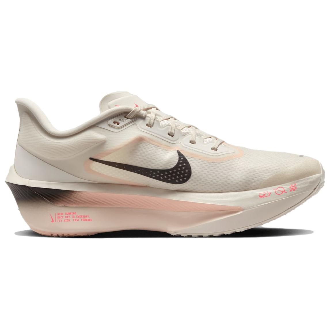 Nike Zoom Fly 6 Бледно-бежевый с малиновым оттенком, Бежево-черный — фото 2