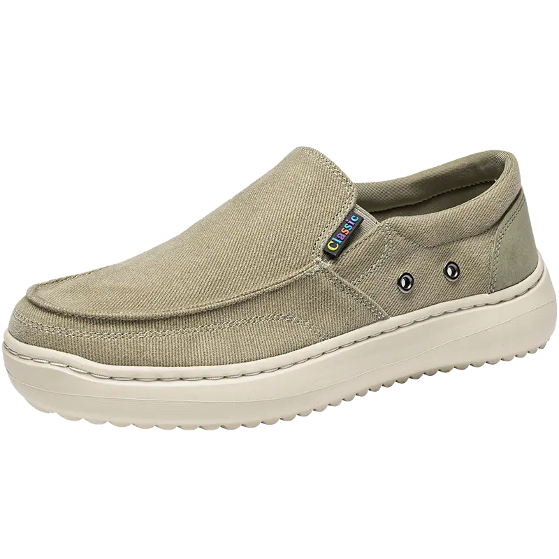 

BOLE Мужские низкие кеды из холста бежевые, цвет Beige
