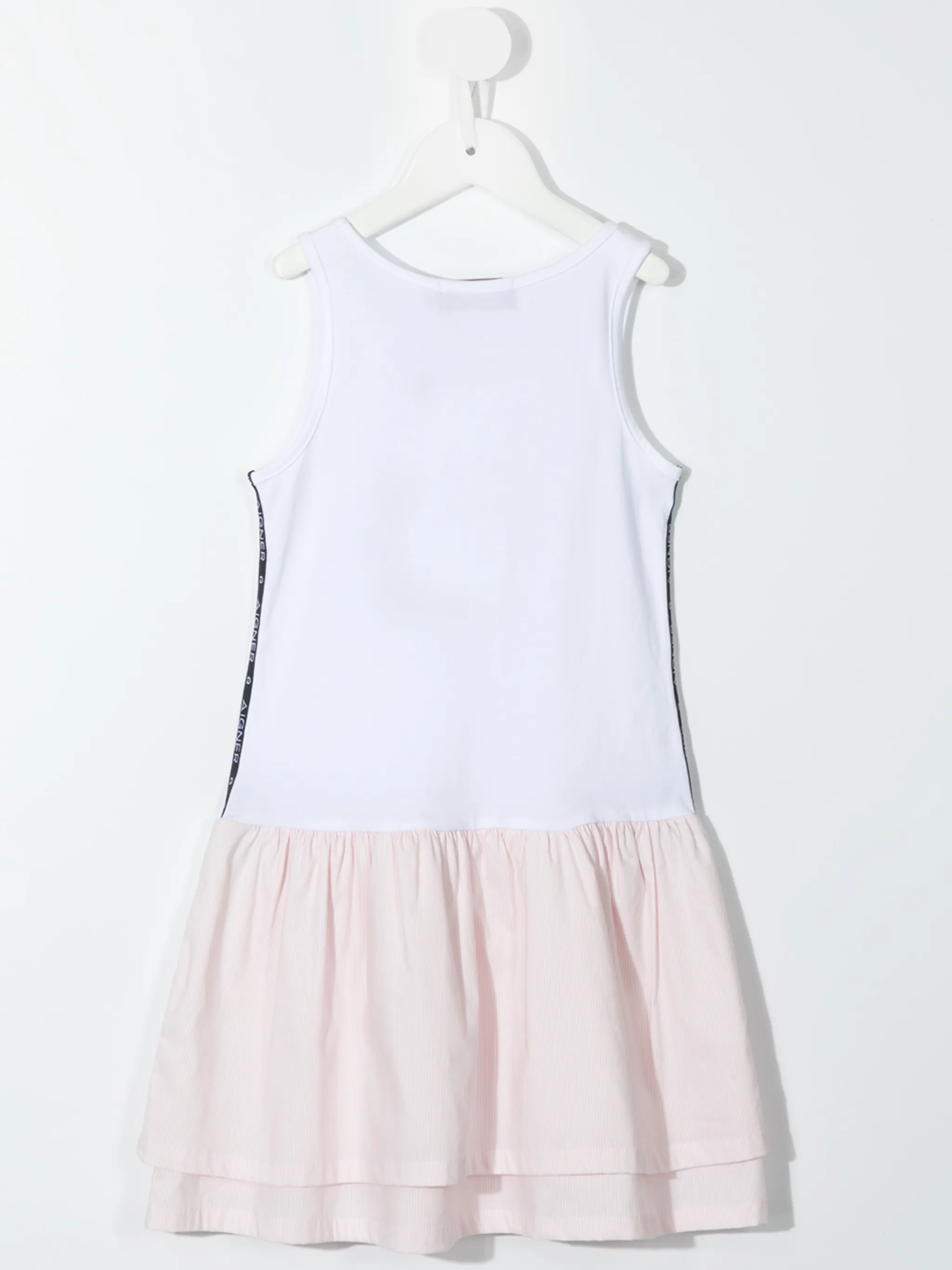 Многослойное платье-футболка А-силуэта Aigner Kids, синий — фото 3