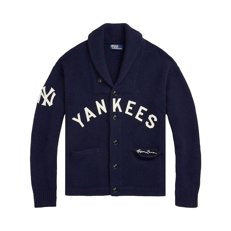 

Кардиган Polo by Ralph Lauren x New York Yankees Button-Up Cardigan Navy, синий