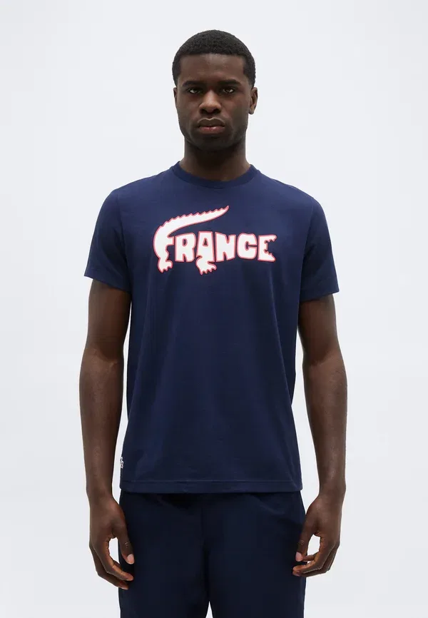 Футболка National team wear Lacoste Sport, темно-синий