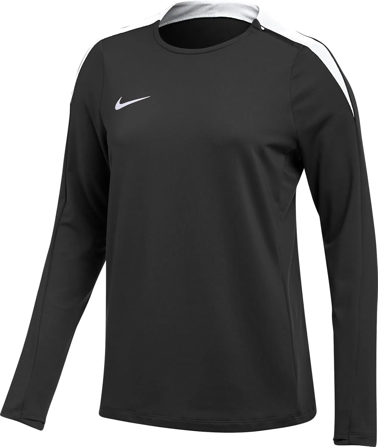 Футболка Nike Dri-FIT Strike 24, женская, длинный рукав, Black / White — фото 2