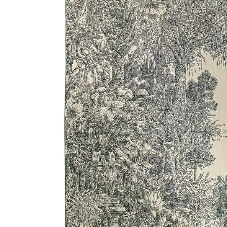 HERMES Шаль из кашемира и шелка тутового дерева женская серая, Gray — фото 3