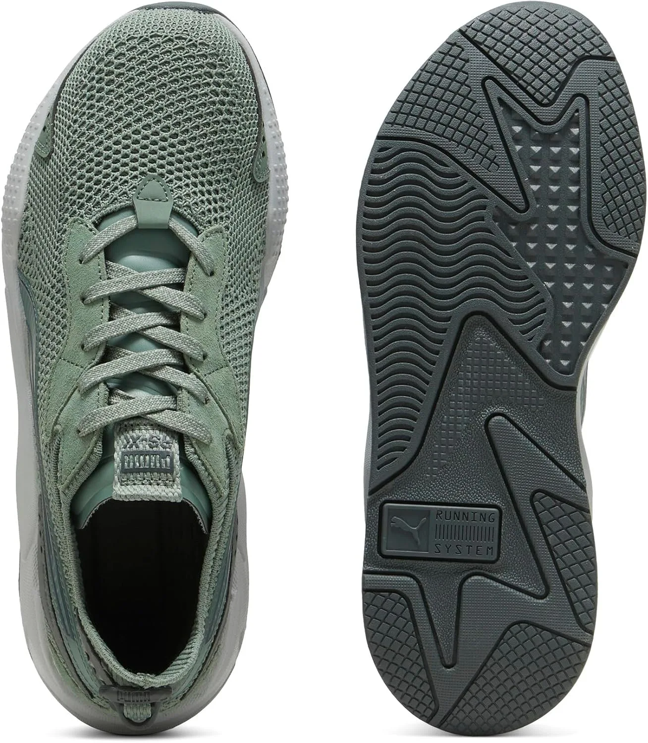 Кроссовки PUMA RS-XK унисекс для взрослых, зеленый — фото 3