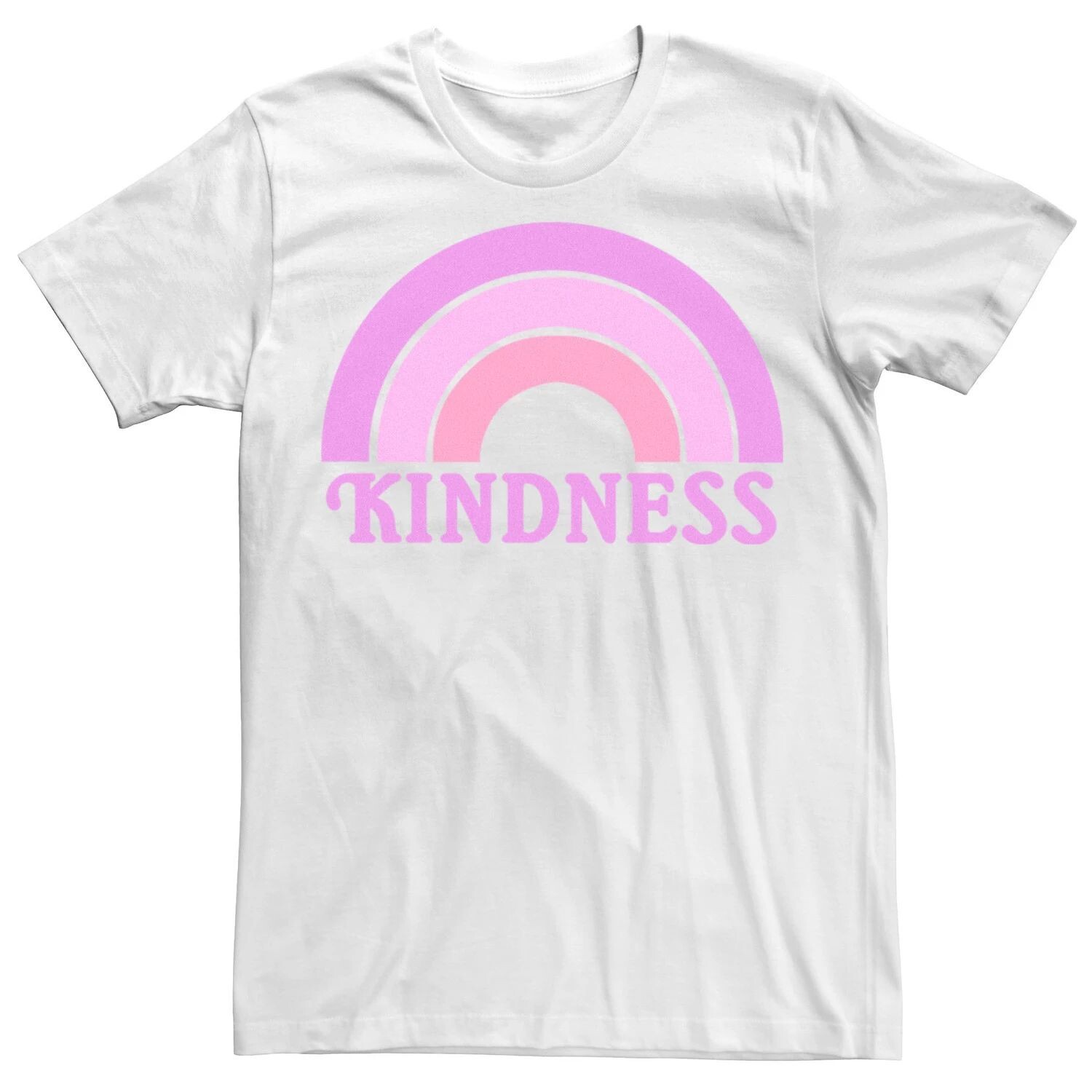 

Мужская футболка Kindness фиолетово-розового цвета с радугой Licensed Character, Розовый, Мужская футболка Kindness фиолетово-розового цвета с радугой Licensed Character