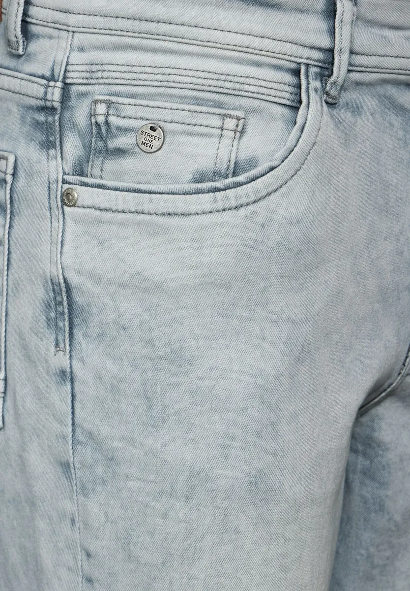 

STREET ONE МУЖЧИНЫ Джинсы стандартного кроя, 5 карманов Street One Men, цвет Iced Grey Random Wash