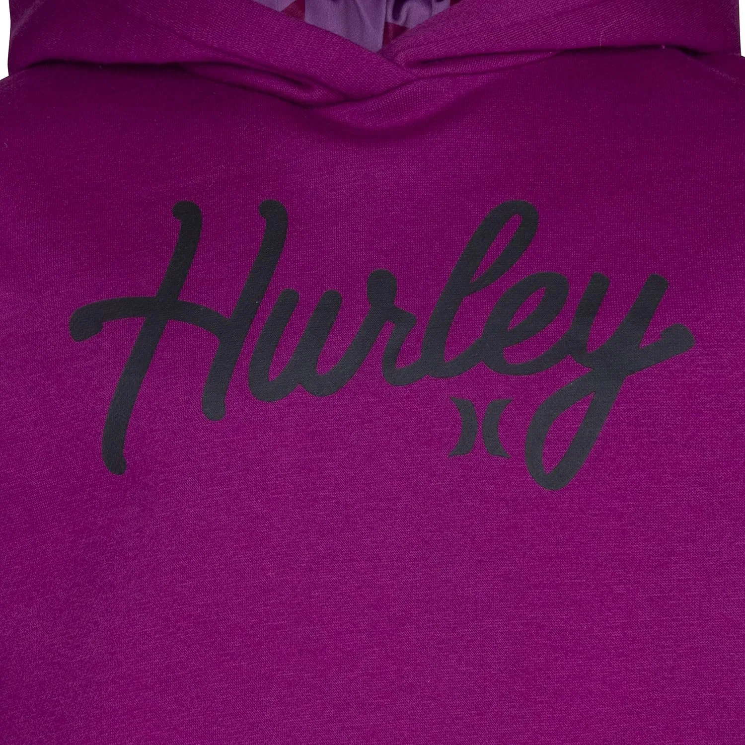 Толстовка с капюшоном Hurley, в комплекте повязка для волос, Bright Magenta — фото 3