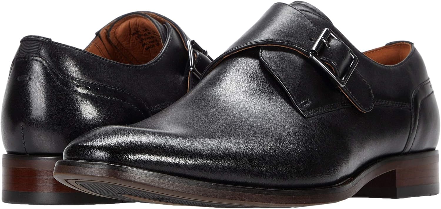 

Мужские слипоны Florsheim Sorrento Plain Toe с одной монковой пряжкой STRP, черный