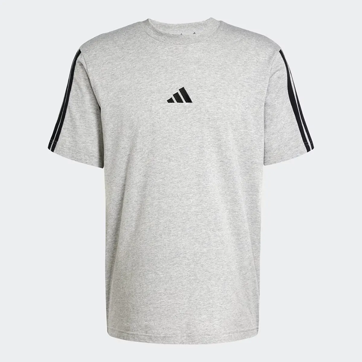 

Мужская футболка Adidas Essentials Single Jersey с тремя полосками, серый