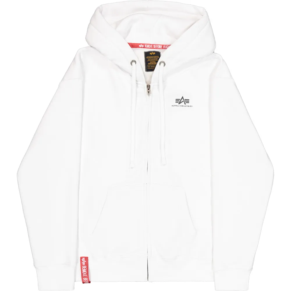 

Толстовка Alpha Industries Basic SL full zip, белый