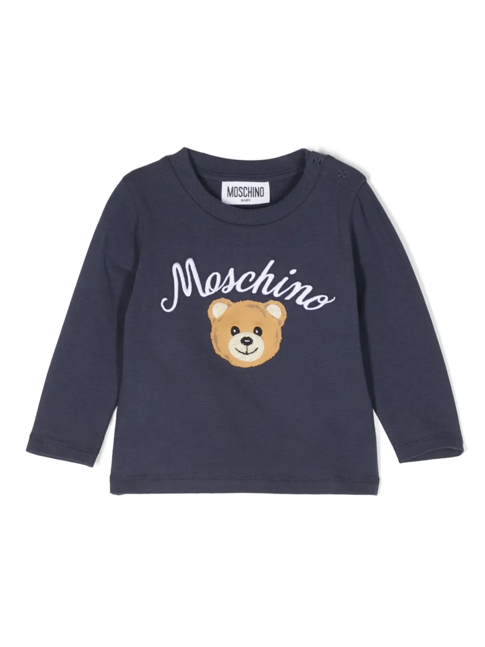 

Футболка Teddy Bear с длинными рукавами Moschino Kids, синий