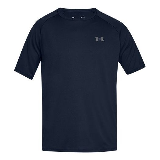 

Футболка men's ua tech training sports dark blue Under Armour, синий