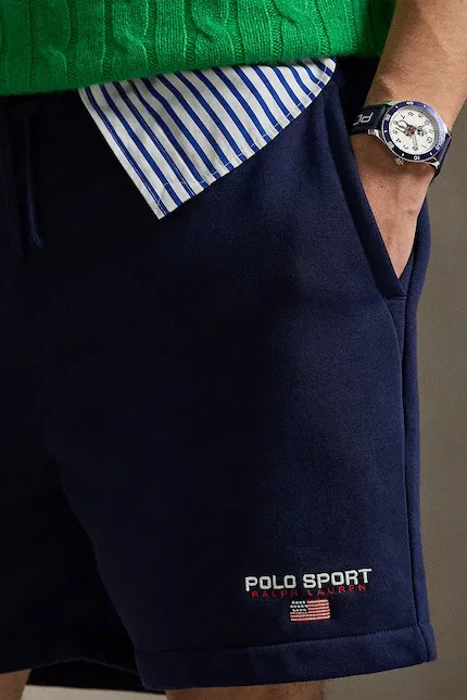 Шорты с принтом Polo Ralph Lauren, синий — фото 4