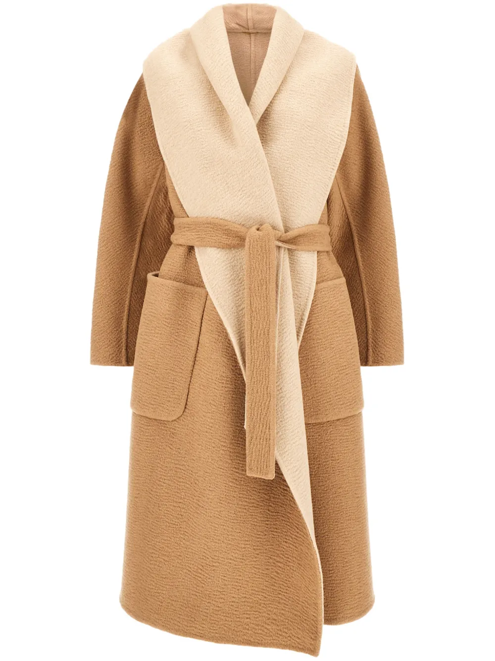 

Двустороннее шерстяное пальто MAX MARA, нейтральный