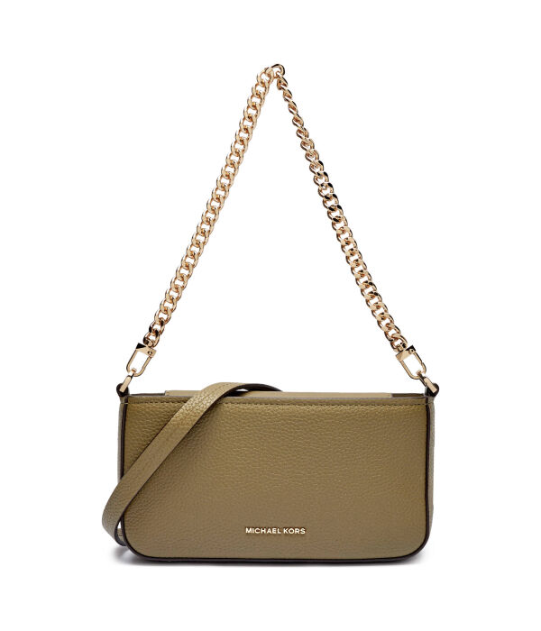 

Кожаная сумка через плечо Bryant Michael Kors, серый