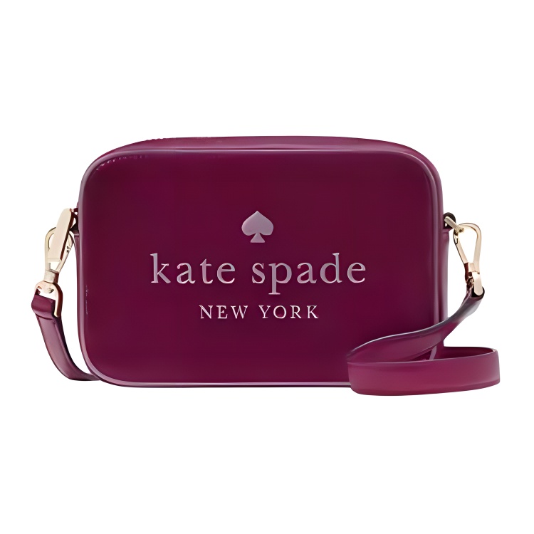 

Kate Spade Кроссбоди из лаковой кожи, мини-сумка через плечо, женская, бордо
