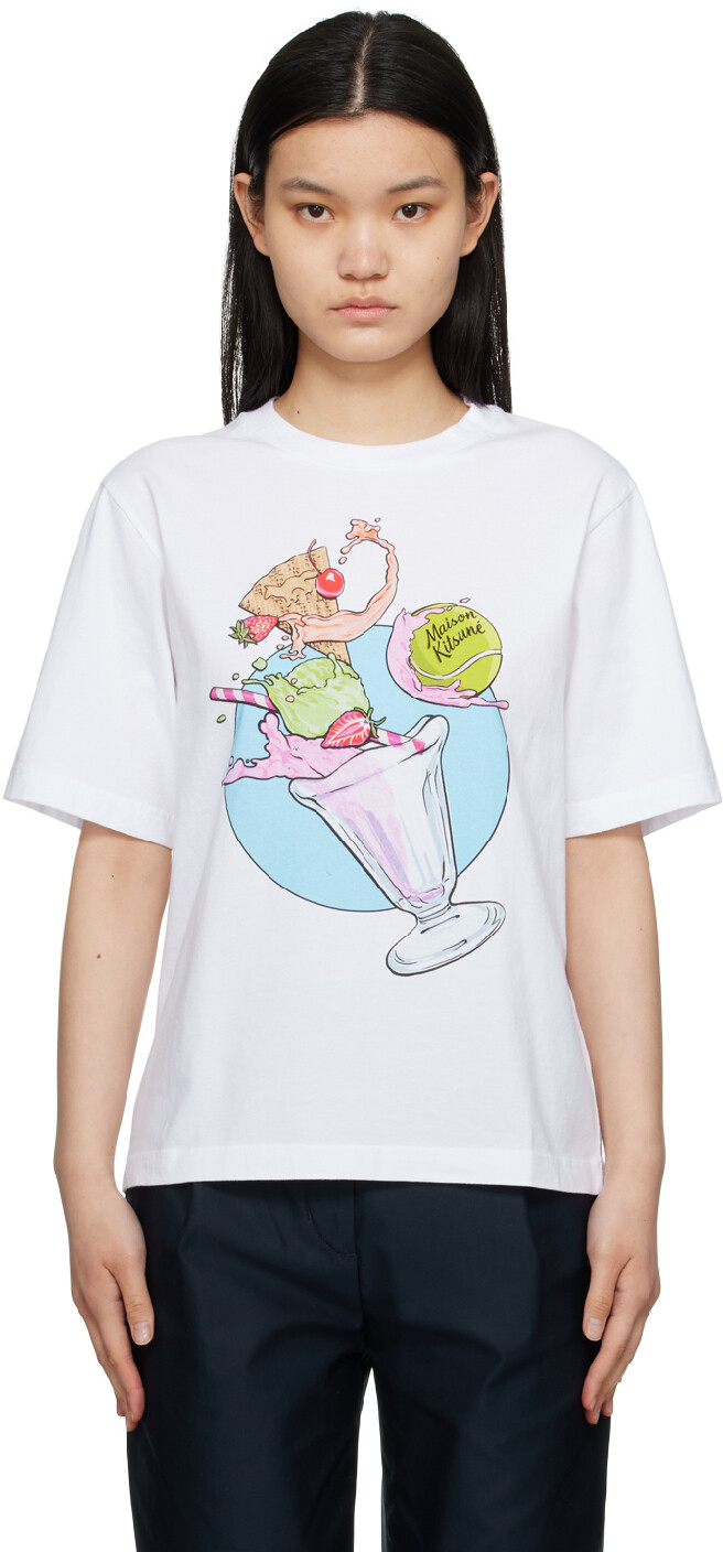 

Футболка с принтом мороженого Hotel Olympia Edition Maison Kitsune