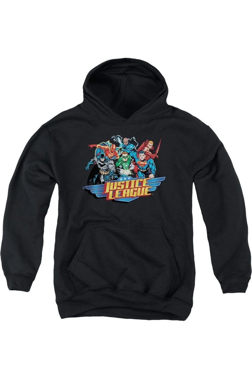 

Толстовка с капюшоном Justice League of America Ready To Fight для детей Gildan, черный