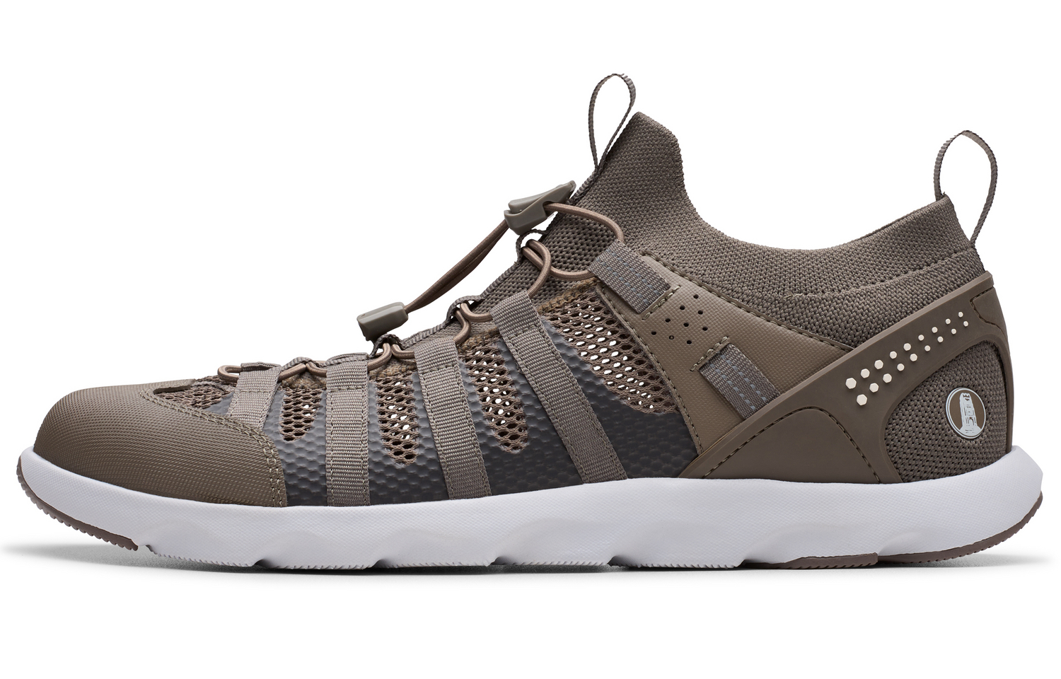 

Низкие повседневные туфли мужские серые Clarks, Gray 261826597