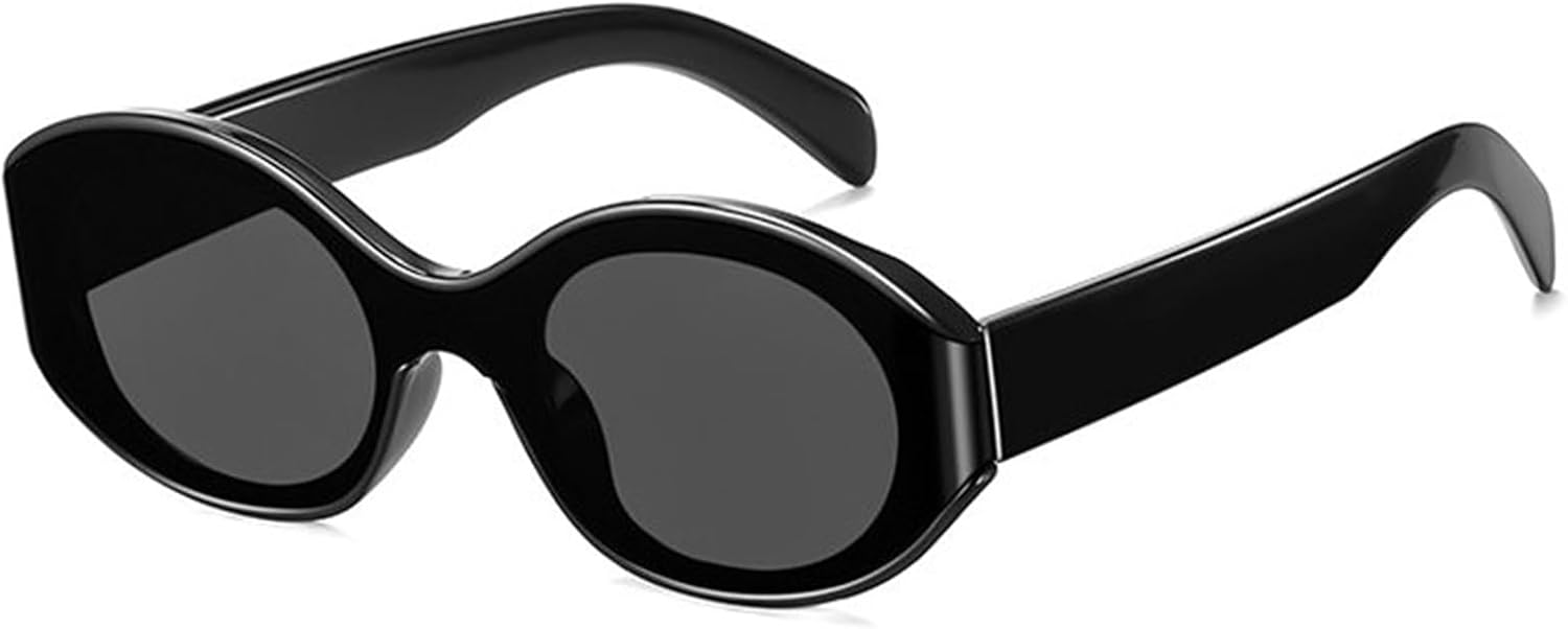 

Женские солнцезащитные очки Helena, маленькие овальные, модные, с защитой от УФ-излучения UV400, в стиле ретро-панк, мужские солнцезащитные очки, черные и коричневые, летние очки, C1