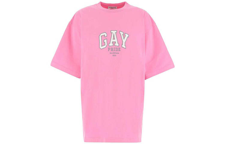 

Футболка женская Balenciaga Gay, розовый