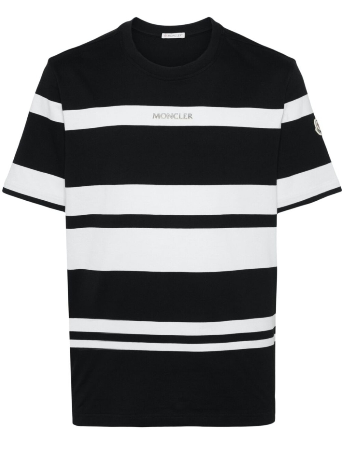 

Moncler футболка в полоску, черный