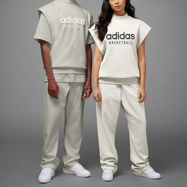 Футболка баскетбольные безрукавки толстовка Adidas, серый — фото 4