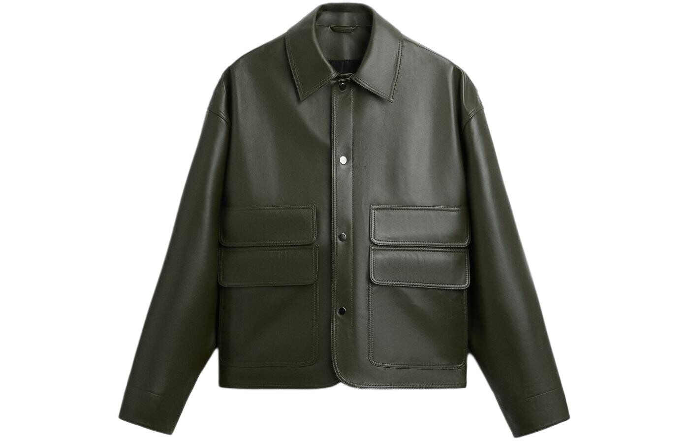 

Куртка мужская зеленая Zara, зеленый