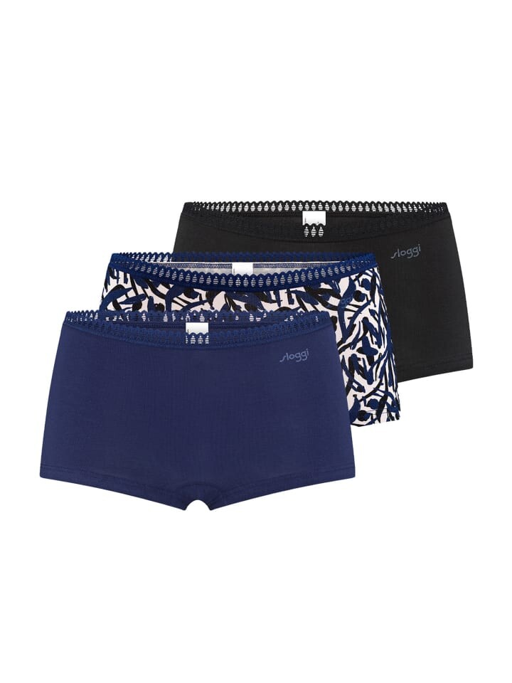 

Трусы Sloggi Short Slip GO Crush, цвет schwarz/blau