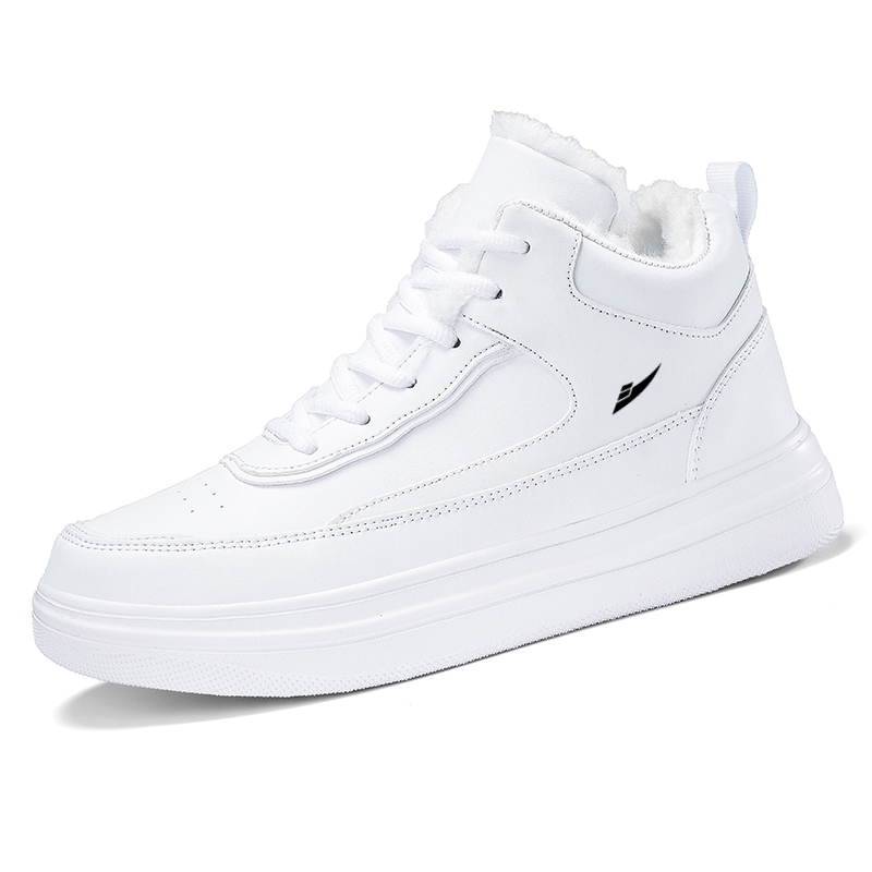 

Термические нескользящие амортизирующие высокие скейтборд кроссовки men's Kuding, белый