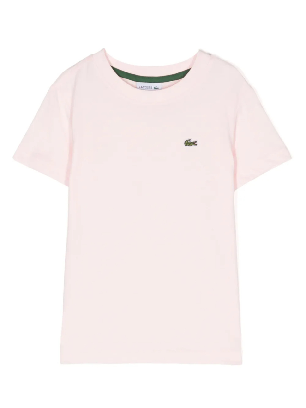 

Lacoste Kids футболка с вышитым логотипом, розовый