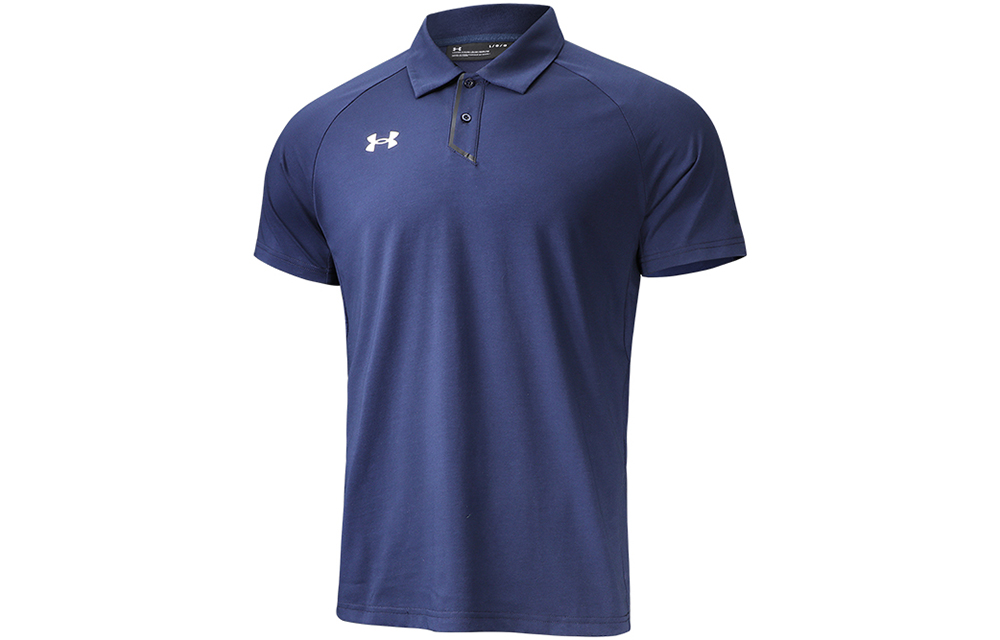 

Футболка поло мужская университетская синяя Under Armour