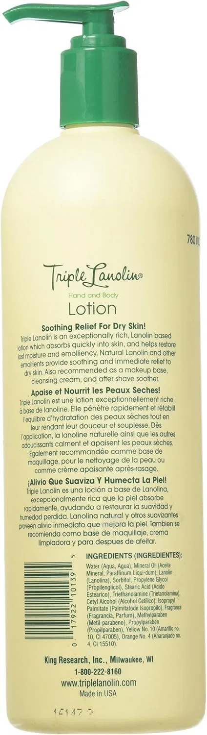 Лосьон для рук и тела Triple Lanolin Original Formula, 592 мл — фото 2