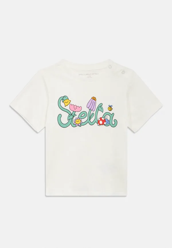 Футболка с детским принтом Stella Mccartney Kids, Ivory