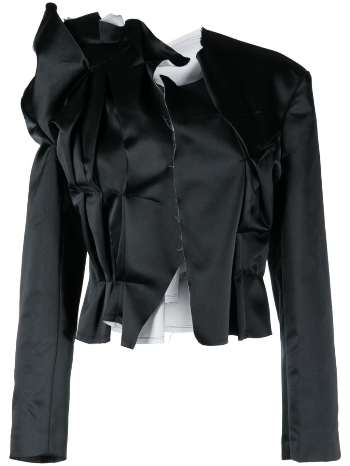 

Многослойный пиджак со сборками Comme Des Garçons, синий
