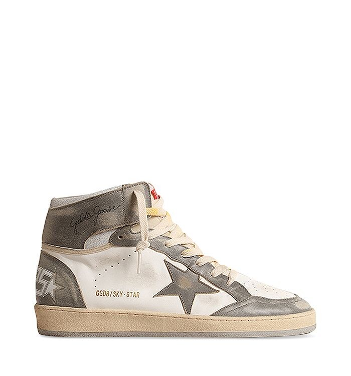 

Golden Goose Мужские высокие кеды Sky Star на шнуровке, мультиколор