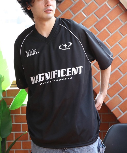 

８(eight) Футболка с коротким рукавом, футбольный принт, Eight, черный