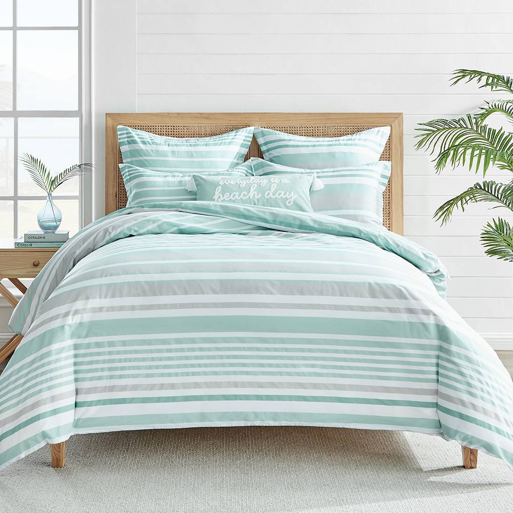 

Комплект двустороннего одеяла Levtex Home Truro с накладками, цвет Teal