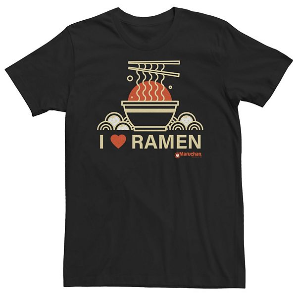 

Футболка Big & tall Maruchan I Heart Ramen Bowl and Chopsticks Licensed Character