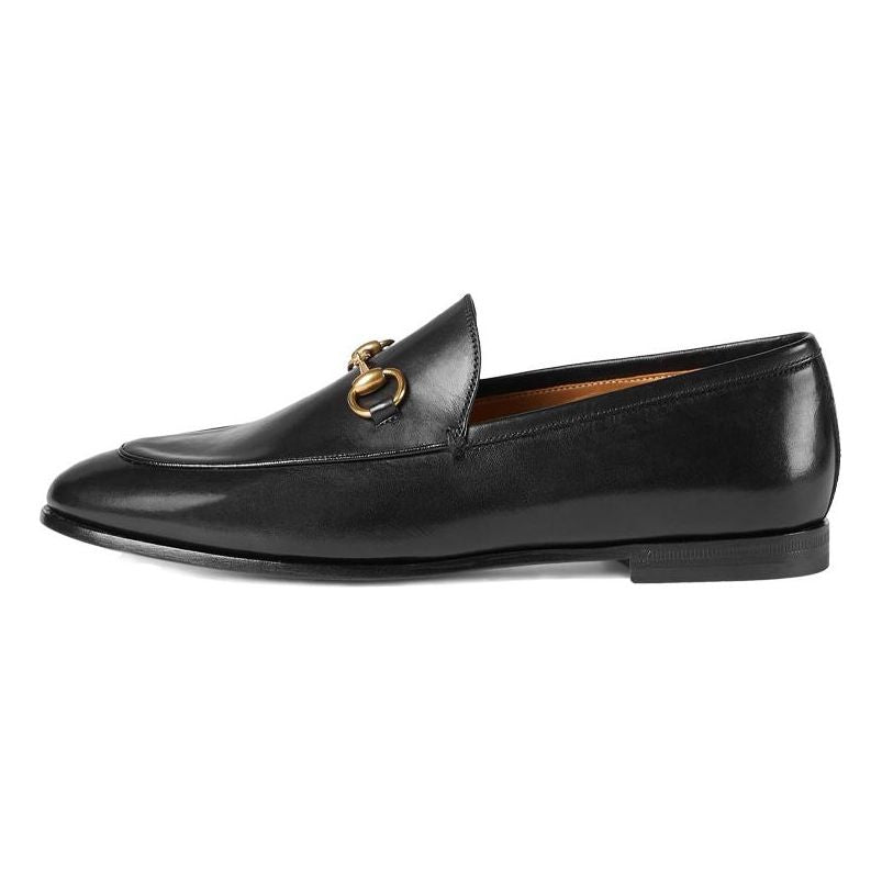 Лоферы (WMNS) Gucci Jordaan Leather Loafers Black