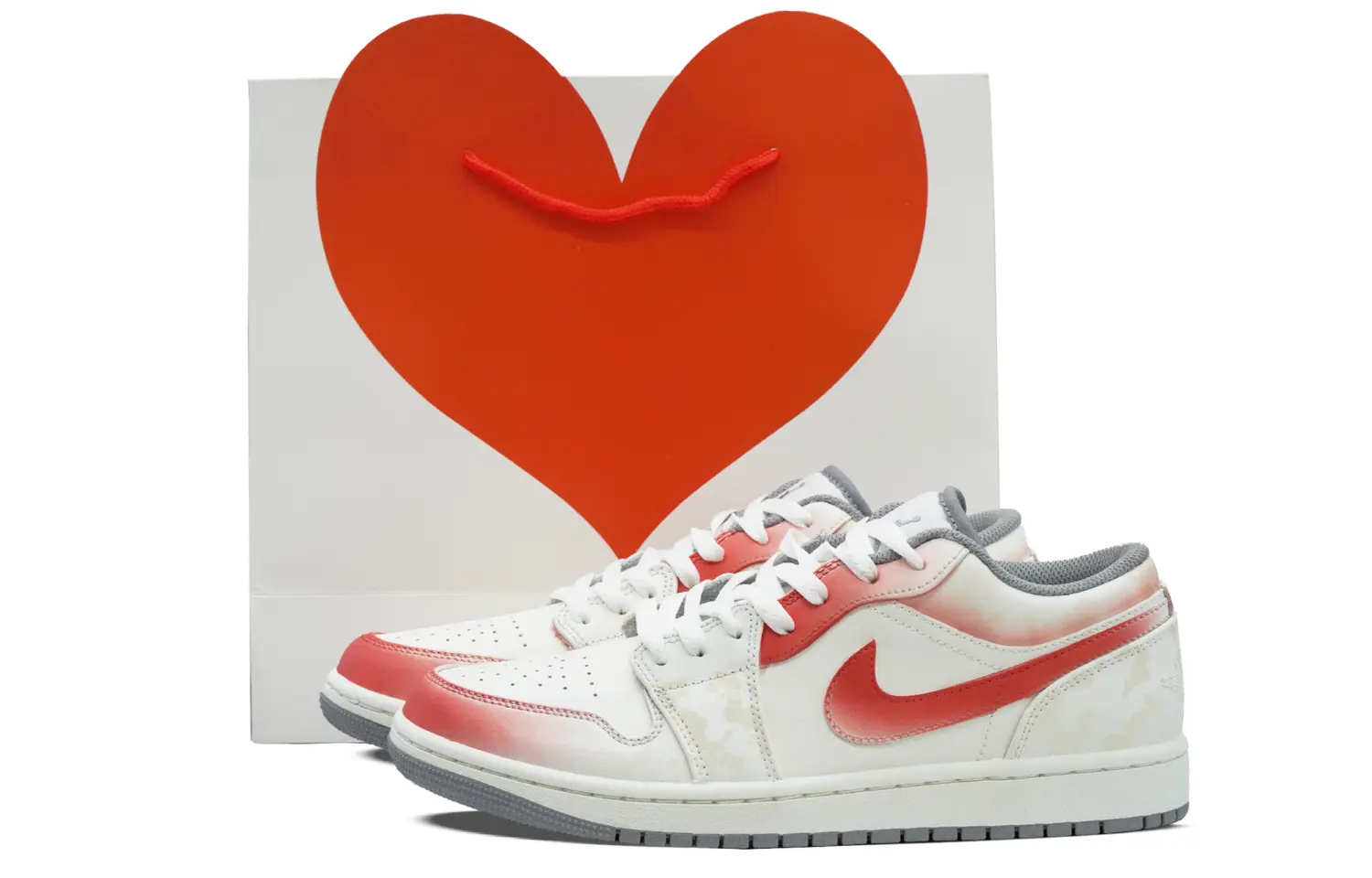

Кроссовки Air Jordan 1 Vintage Basketball Shoes Women's Low-top Beige, оранжевый