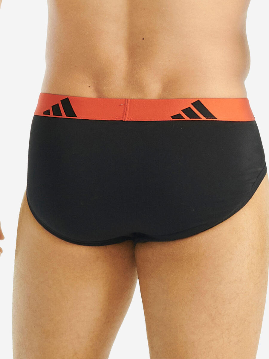 ADIDAS Классические мужские трусы с пространством для ног - Active Flex Cotton, черные — фото 4