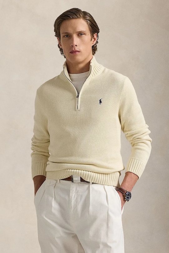 

Хлопковый свитер Polo Ralph Lauren, бежевый