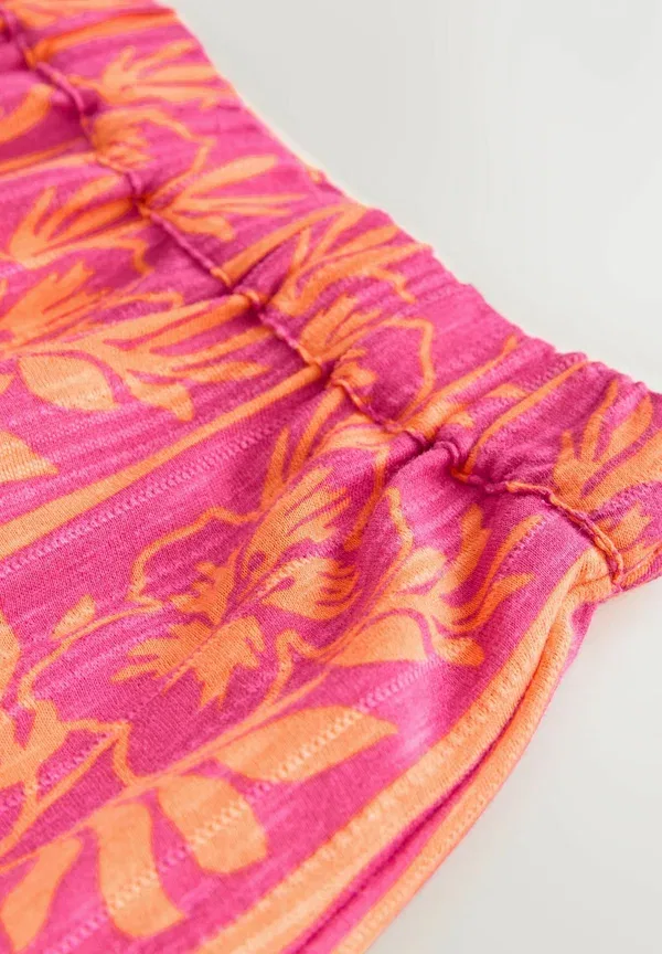 Юбка макси Next, pink orange floral print, розово-оранжевый цветочный принт — фото 3