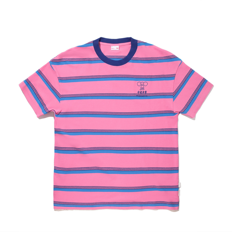 

Футболка Li-Ning x TAKASHA,LIANMINGKUAN Unisex в красную полоску