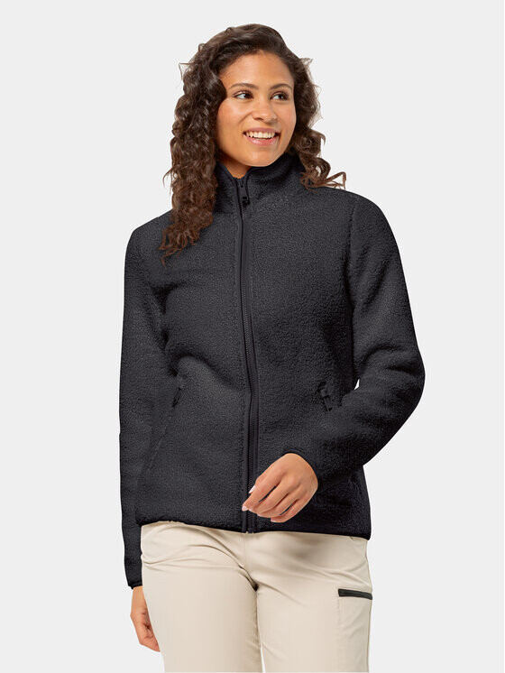

Флисовая куртка стандартного кроя Jack Wolfskin, черный