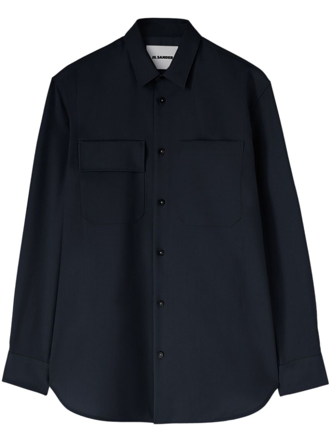 

Jil Sander шерстяная рубашка с длинными рукавами, синий