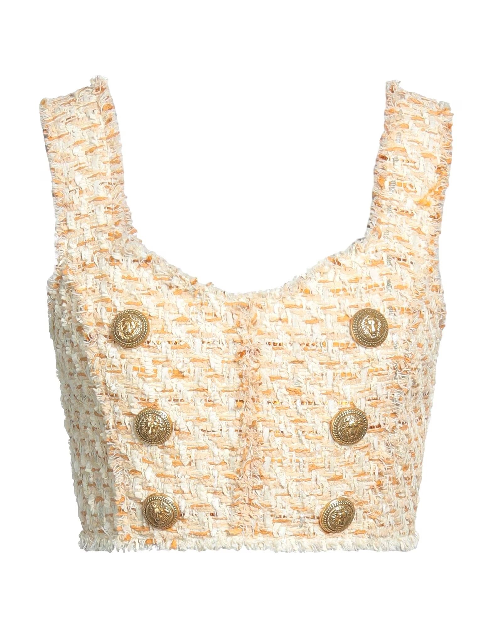 

Кроп-топ Balmain, бежевый